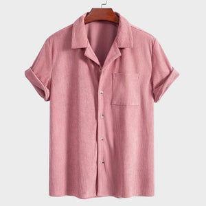 Mens Fashion Casual Solid Color Shirt