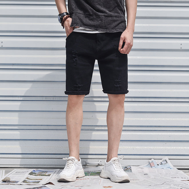 Men's denim shorts