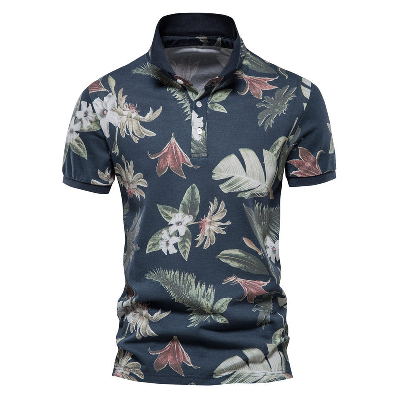 Men's Short Sleeve Lapel European TShirt