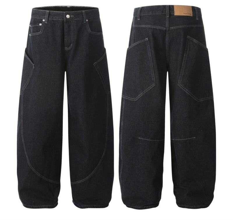 American Retro Large Pocket Machete Jeans