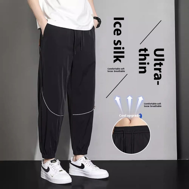 Men's Pants Tappered Casual Pants Men Trousers Sweatpants