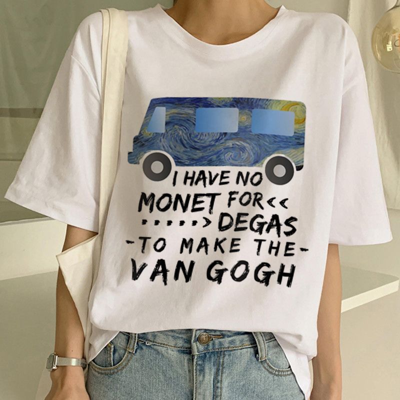 Van Gogh T Shirt Art Painting T Shirt Women