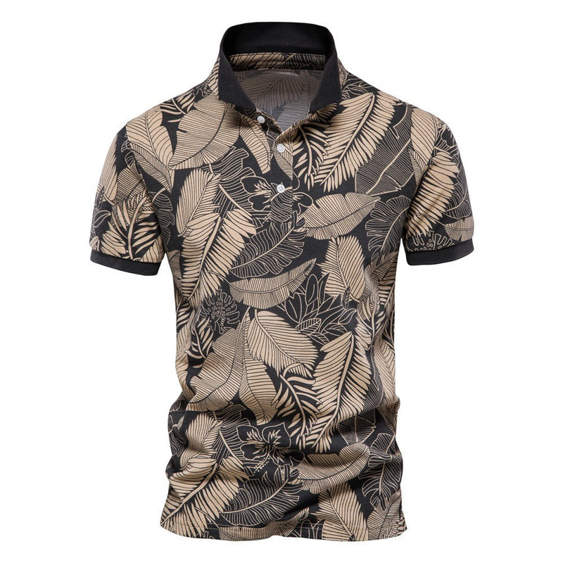 Men's Short Sleeve Lapel European TShirt