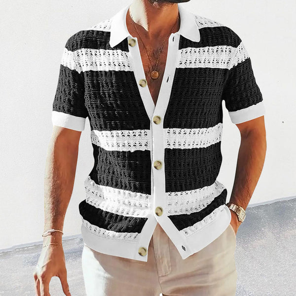 Summer Fashion Mens Clothing Collar Shirts Men Casual Formal