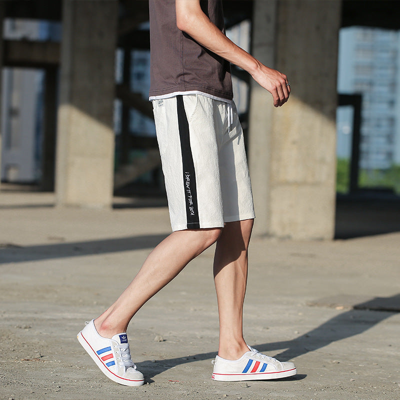 Mens Shorts Loose Five-point Pants Beach Pants